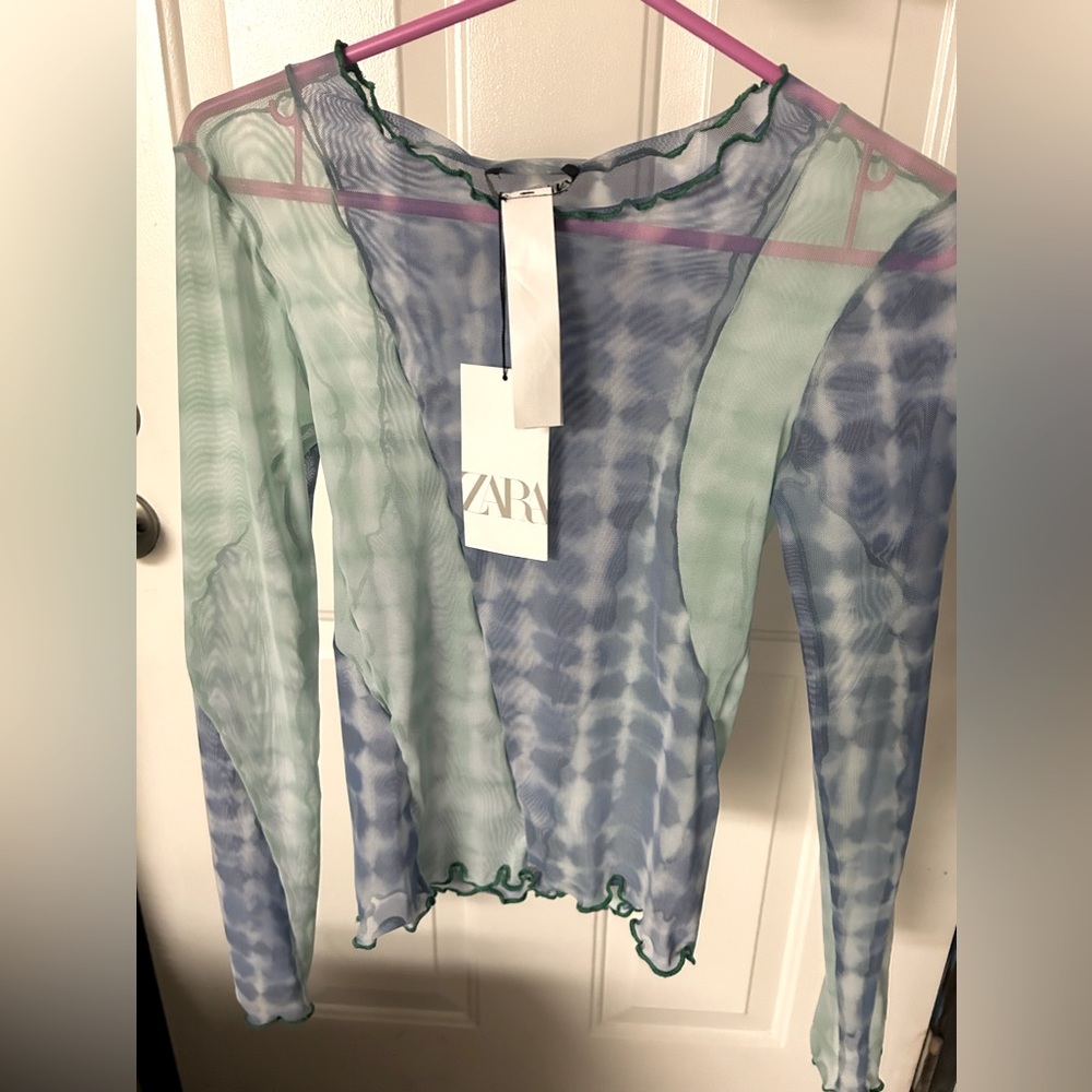 See through Zara Blouse